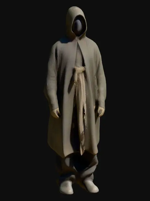 3D model for An object of undefined size and shape, composed of ambiguous materials with no clear texture—neither smooth nor rough, neither matte nor glossy. Its color shifts subtly between neutral hues, resisting fixed categorization. Edges may be present or absent, forms possibly symmetrical or irregular. It appears both aged and new, simultaneously worn and pristine. No clear parts dominate, yet something about its structure suggests purposeful design. It exists in a space that could be anywhere, under any light, in any condition.