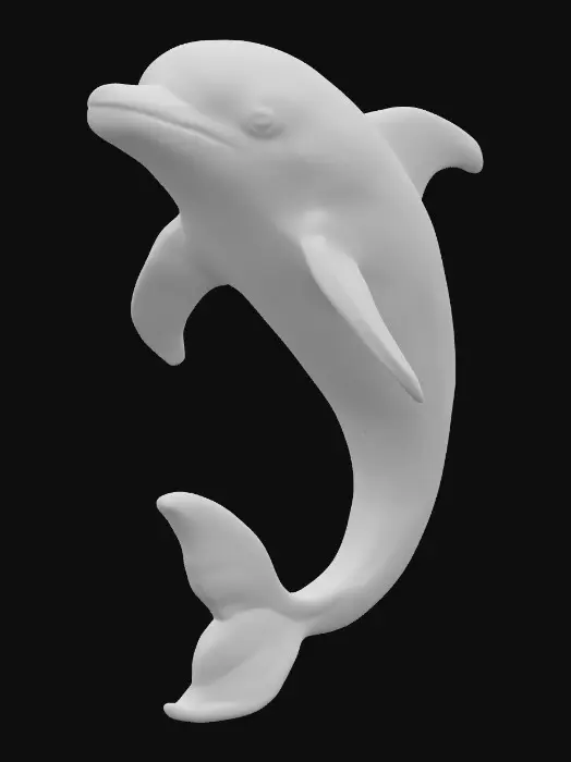 3D model for Vibrant Dolphin Sculpture