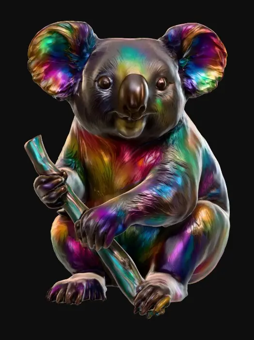 3D model for Rainbow Koala