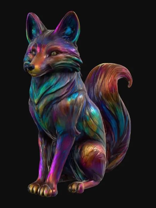 3D model for Vibrant Fox Fantasy