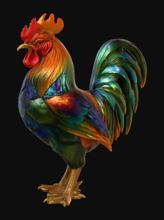 3D model for Vibrant Rooster