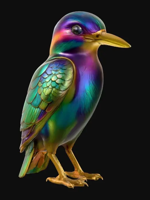 3D model for Iridescent Kingfisher
