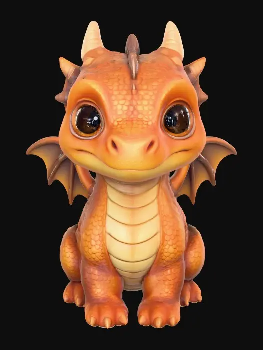3D model for Ember the Dragon
