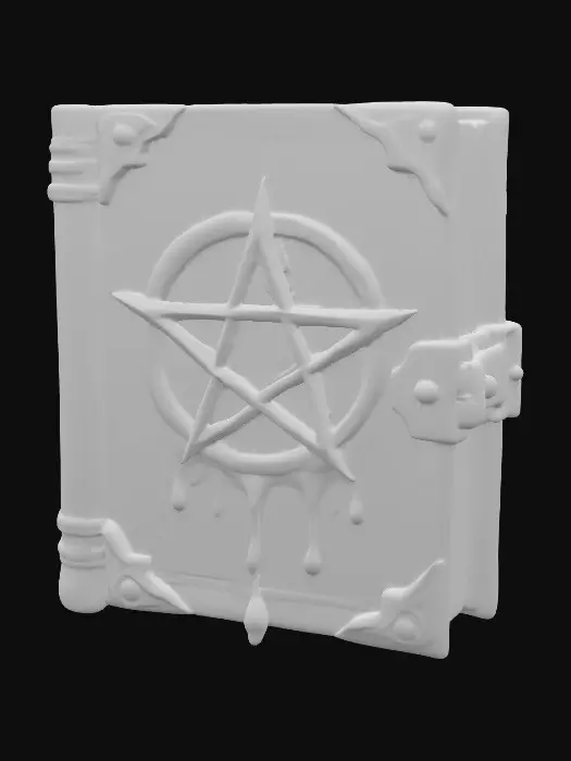 3D model for Grimoire of the Green Ooze, #PBR#