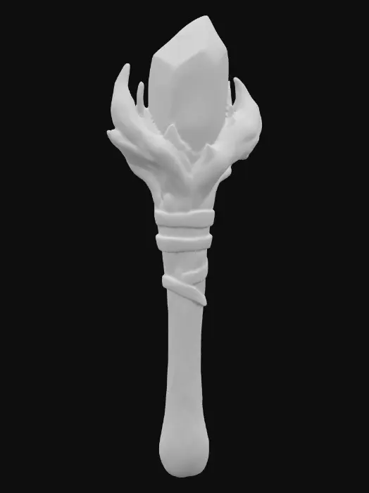 3D model for Staff of Luminescence, #PBR#