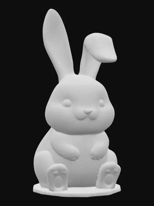 3D model for Highly detailed 3D collectible figurine of a random animal species (not a fox), stylized proportions, clean neutral studio background, high-poly PBR, crisp materials, subtle DOF, soft 3-point lighting, turntable-ready render