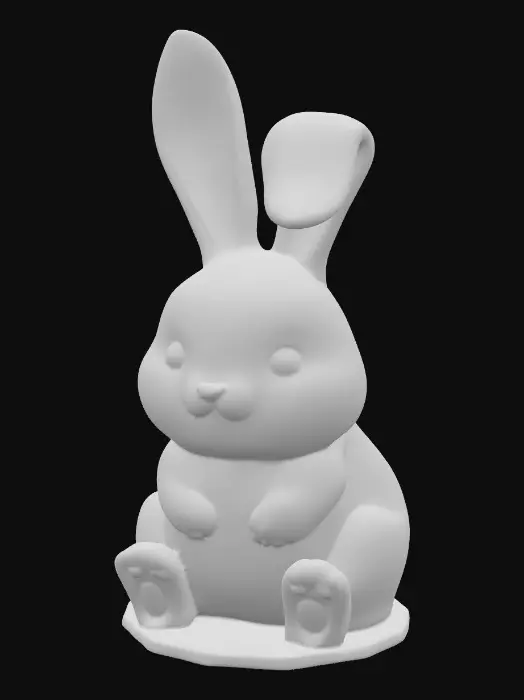 3D model for Highly detailed 3D collectible figurine of a random animal species (not a fox), stylized proportions, clean neutral studio background, high-poly PBR, crisp materials, subtle DOF, soft 3-point lighting, turntable-ready render