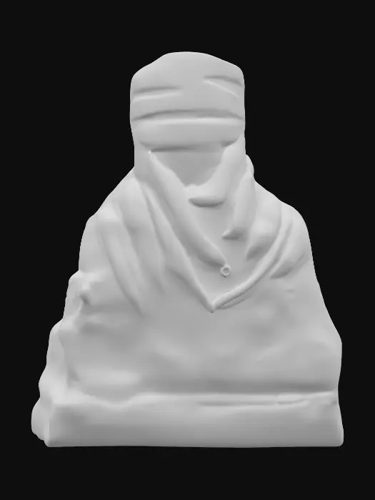 3D model for Veiled Bronze Figure, #PBR#
