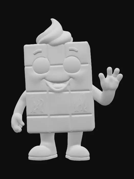 3D model for Choco-Wavey, #food#