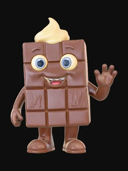 3D model for Choco-Wavey, #food#