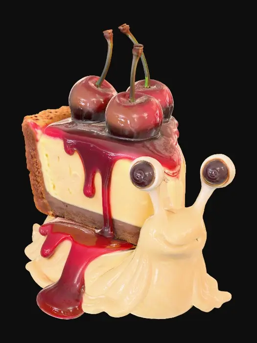 3D model for Cheesecake Snail Delight, #food#