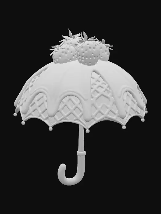 3D model for Chocolate Delight Umbrella, #food#