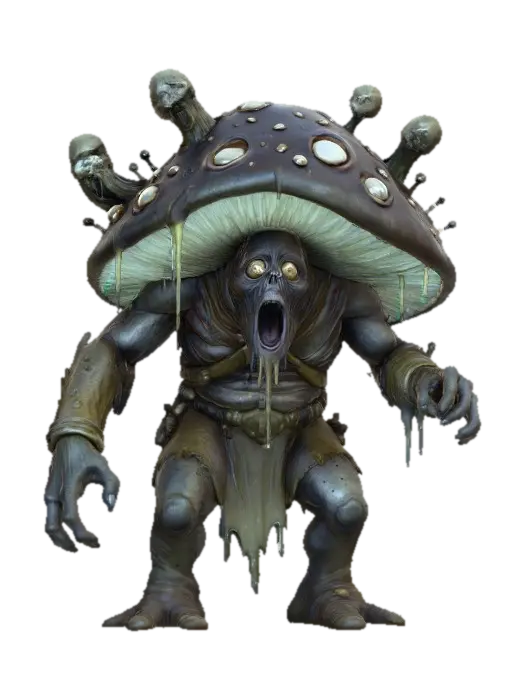 Spore Overlord, #Halloween2025# 3D model, vytvořený pomocí AI