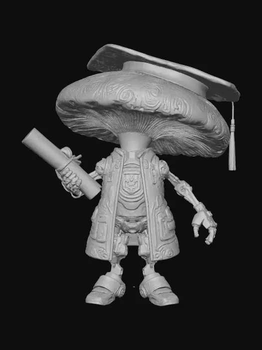 3D model for Cyber Grad Fungi