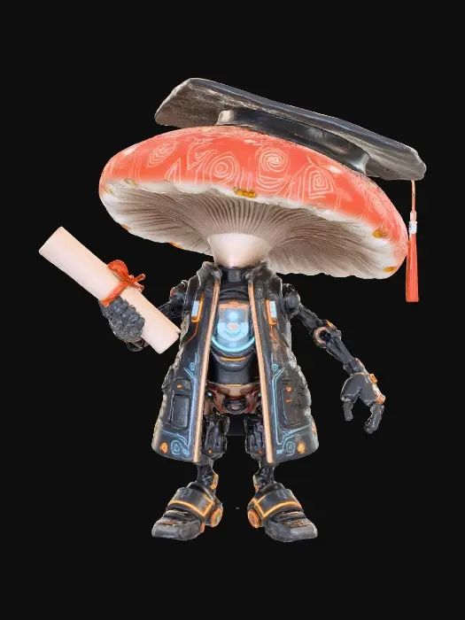 3D model for Cyber Grad Fungi