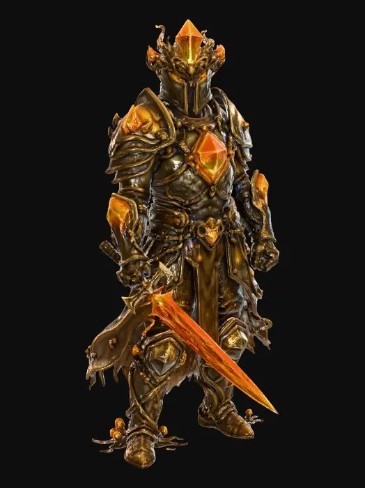 3D model for Crimson Ember Knight