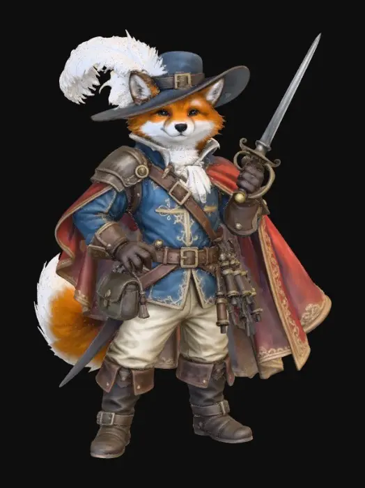 3D model for The Fox Musketeer