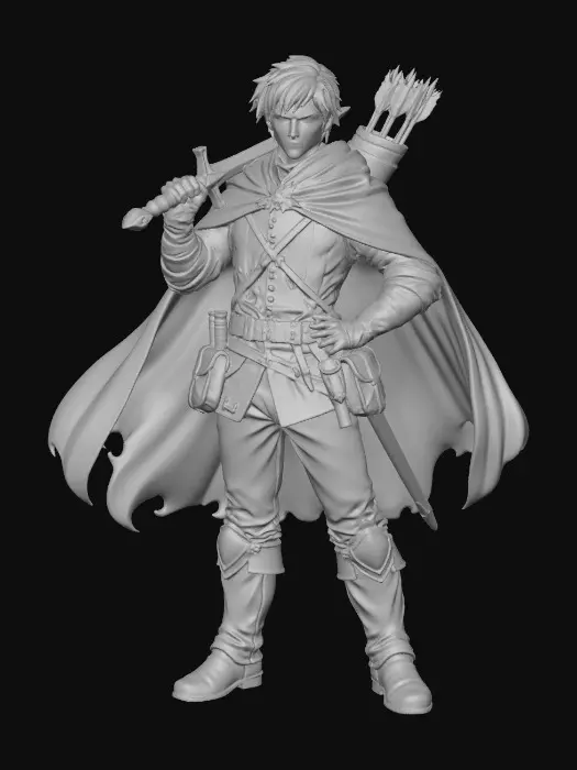 3D model for The Green Cloak Ranger