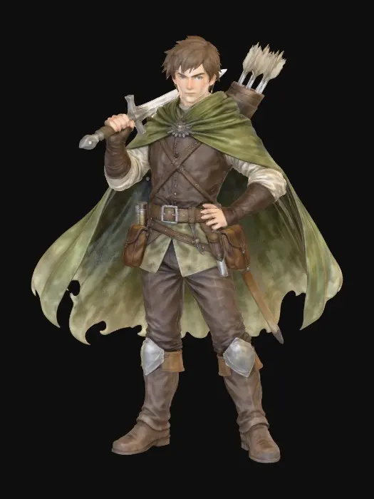 3D model for The Green Cloak Ranger