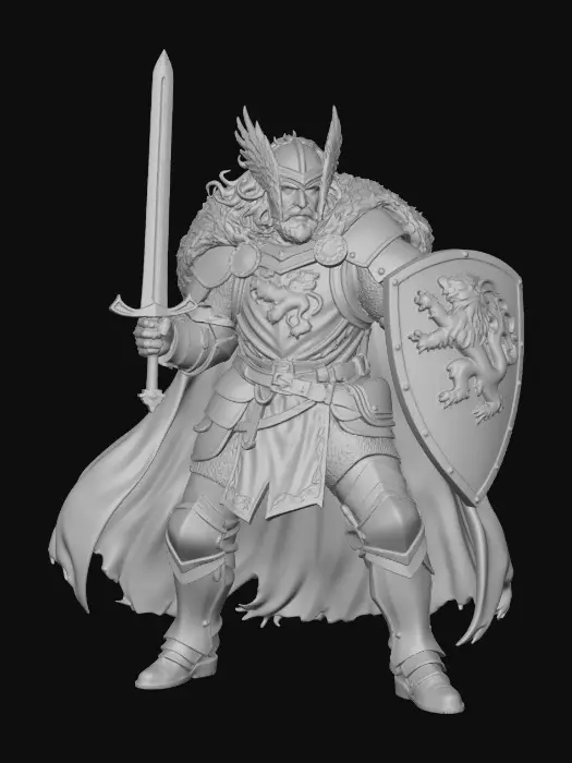 3D model for Lionshield Knight