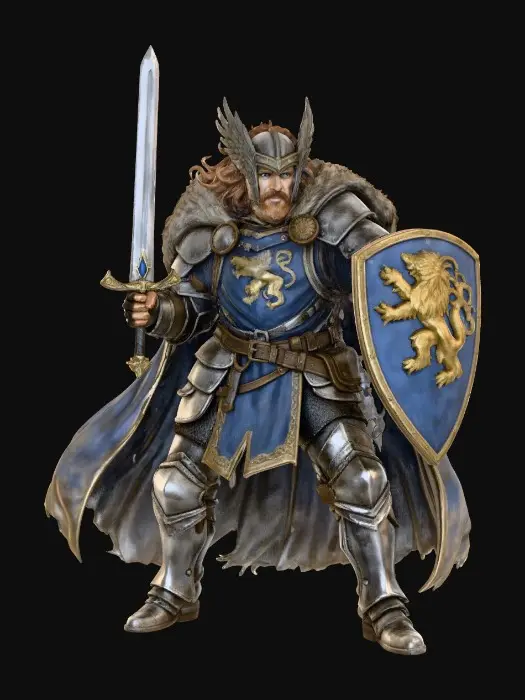 3D model for Lionshield Knight