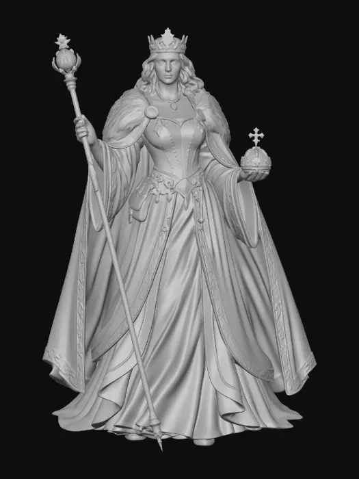 3D model for The Golden Queen