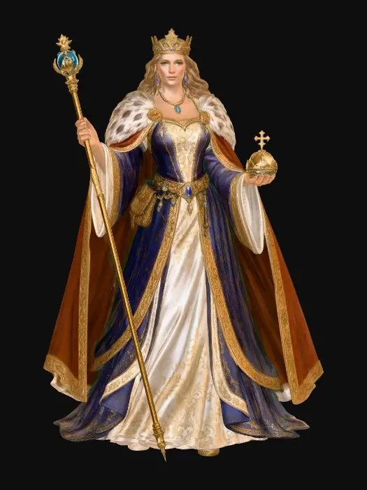 3D model for The Golden Queen