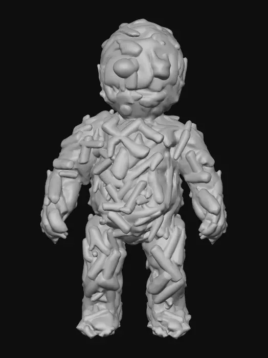 3D model for Crispy Hash-Brown Man