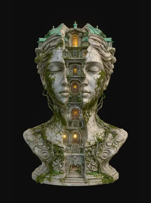 3D model for City Within a Portrait