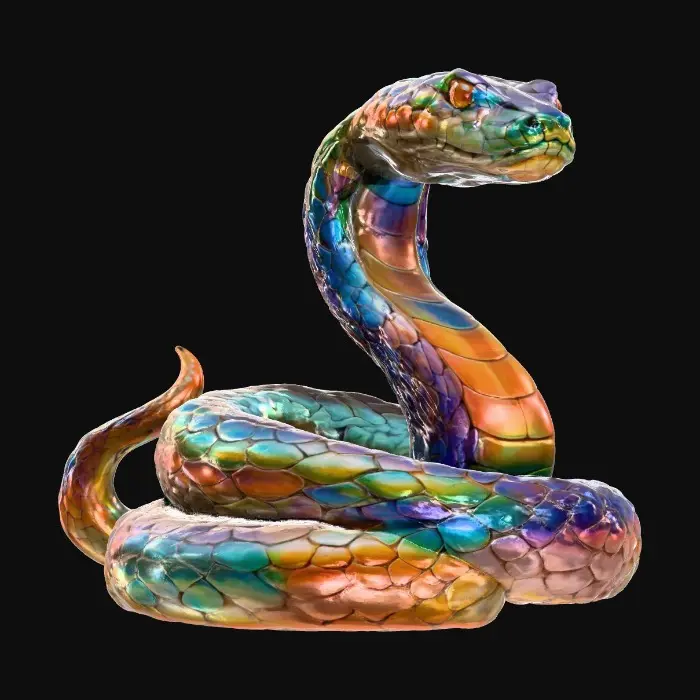 3D model for Iridescent Serpent