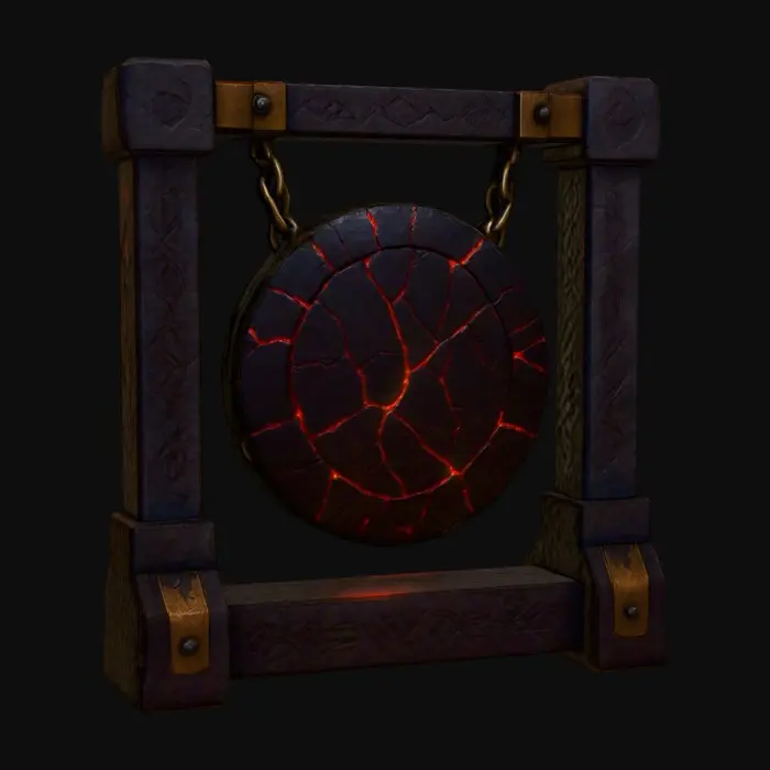 3D model for Rune of Ember Silence, #PBR#