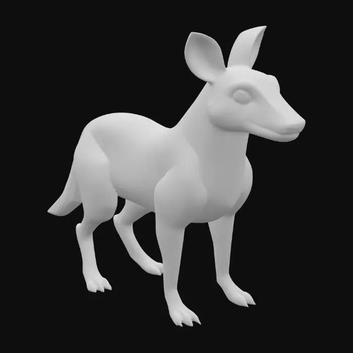 3D model for #PBR#, Highly detailed 3D collectible figurine of a random animal species (not a fox), stylized proportions, clean neutral studio background, high-poly PBR, crisp materials, subtle DOF, soft 3-point lighting, turntable-ready render