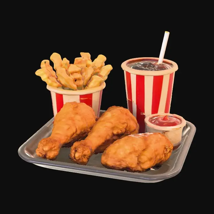 3D model for Fast Food Feast, #food#