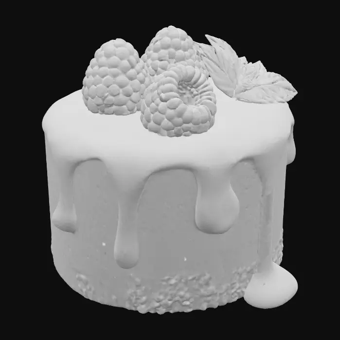 3D model for Raspberry Delight, #food#