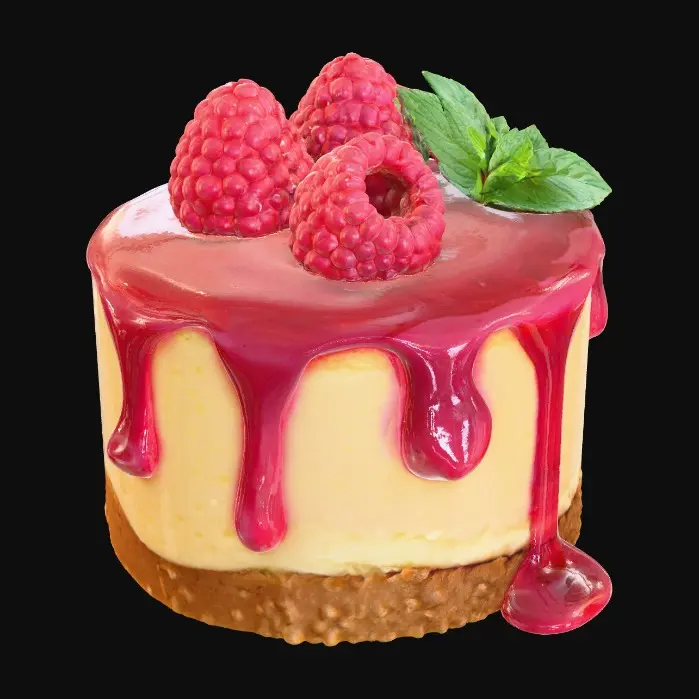 3D model for Raspberry Delight, #food#