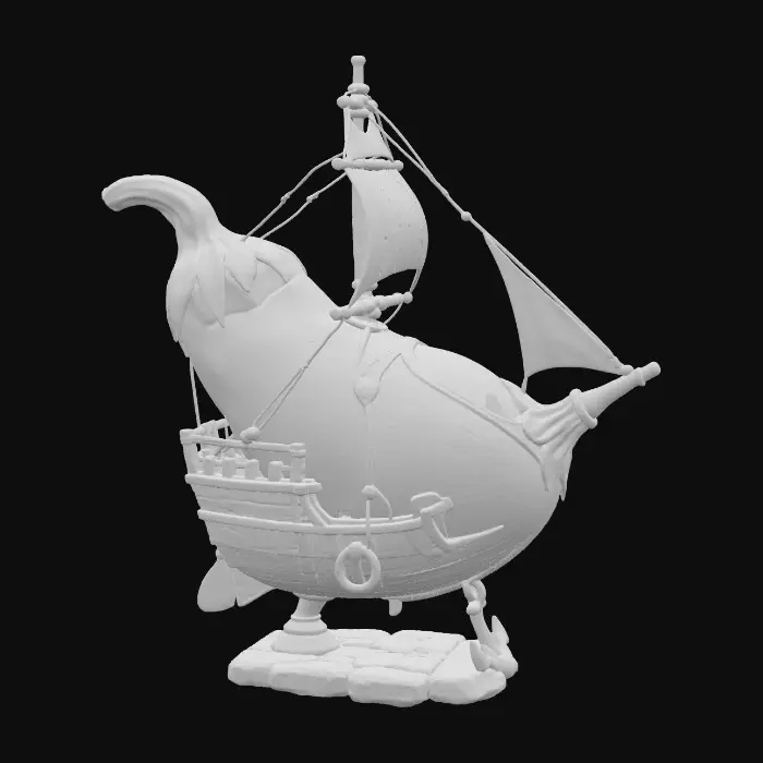 3D model for Eggplant Voyage, #food#
