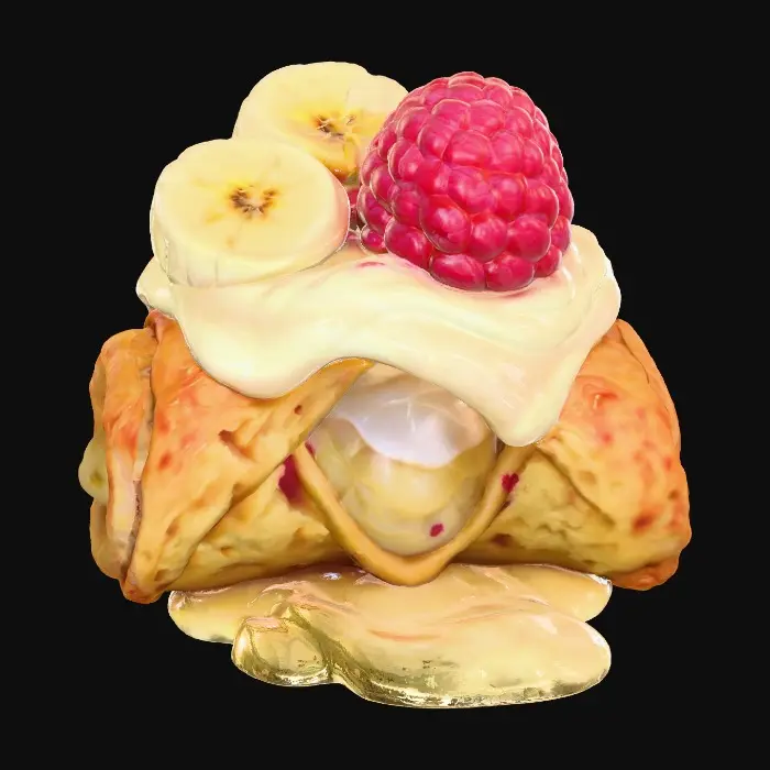 3D model for Banana Delight Fusion, #food#