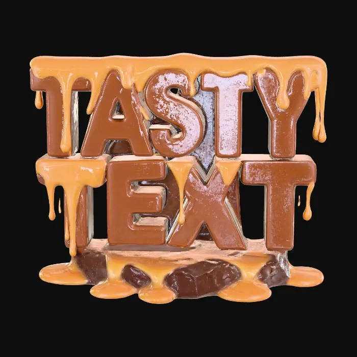 3D model for Caramel Delight, #food#