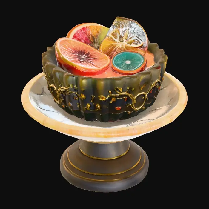 3D model for Citrus Elegance, #food#