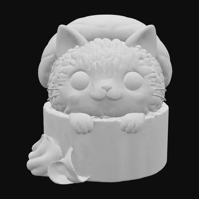 3D model for Sushi Kitten Delight, #food#