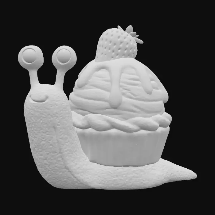 3D model for Snailicious Delight, #food#