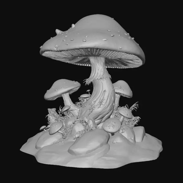 3D model for Giant Shroom Kingdom