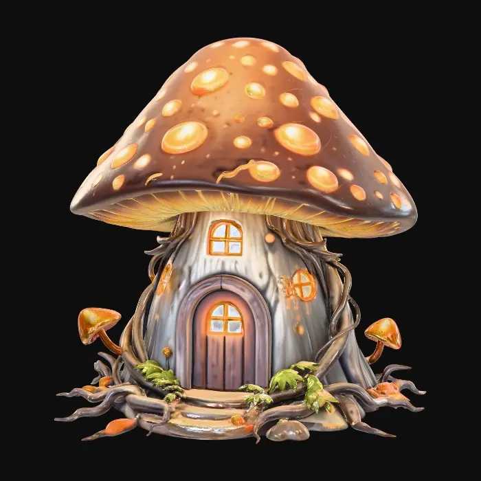 3D model for Mushroom Glow House