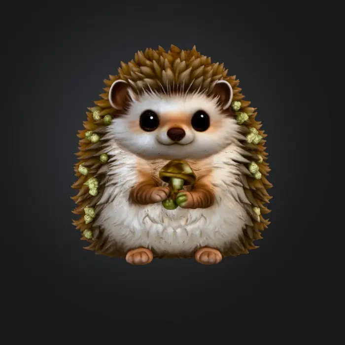 3D model for Golden Hedgehog