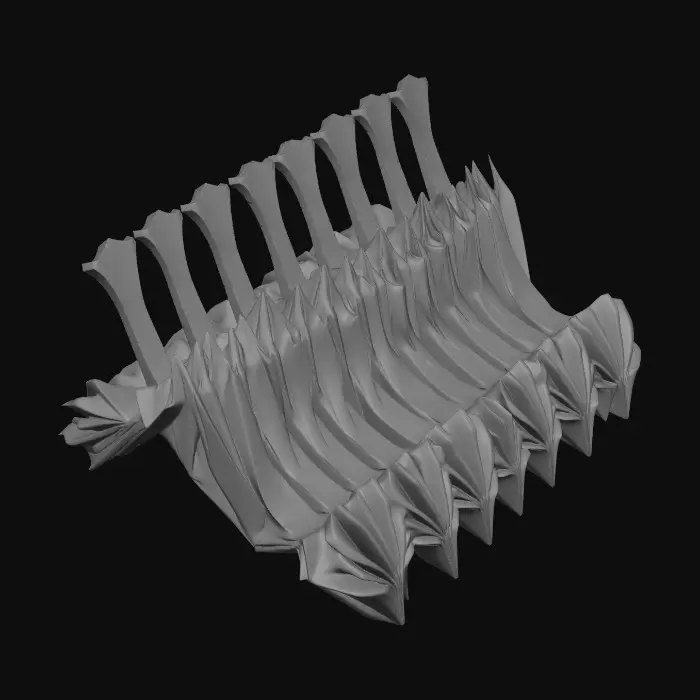 3D model for Pleated Origami Spine