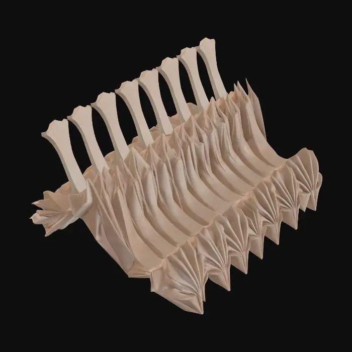 3D model for Pleated Origami Spine