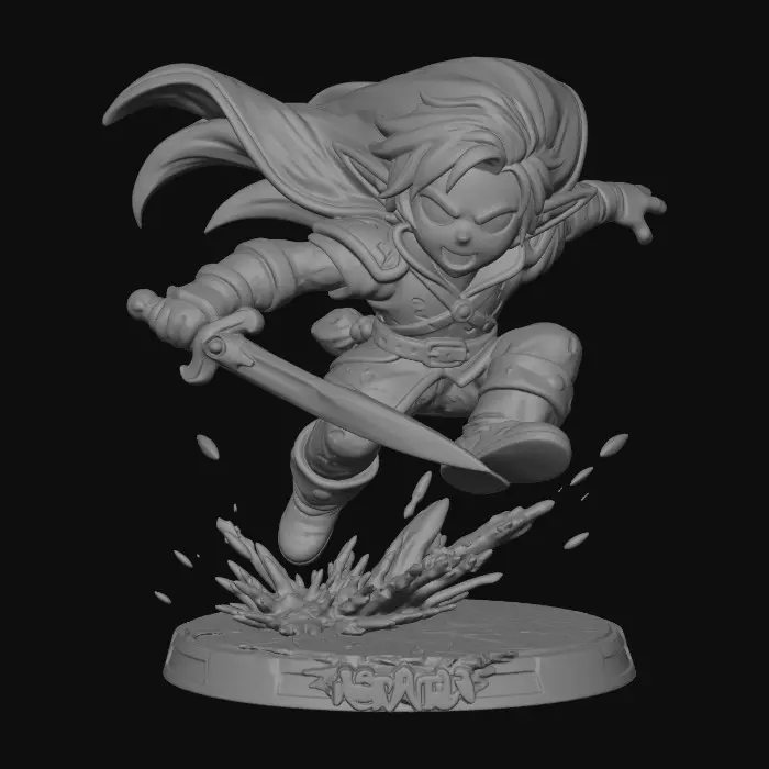 3D model for Emerald Warrior