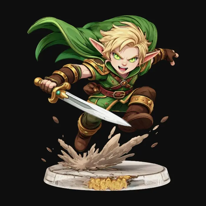 3D model for Emerald Warrior