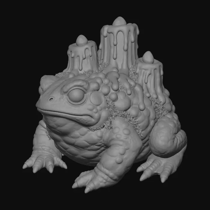 3D model for Lava Crowned Toad
