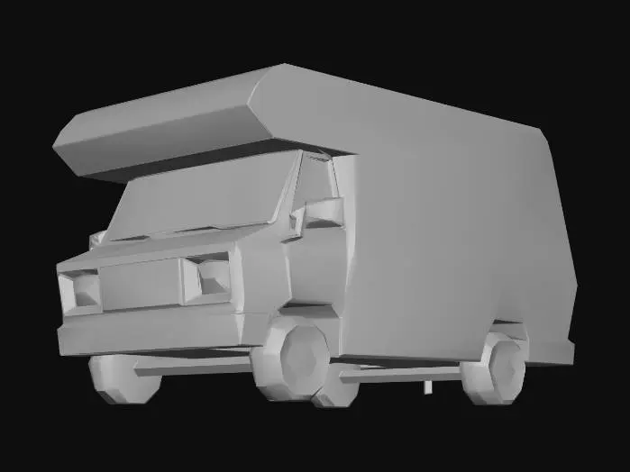 3D model for Vintage Camper Van